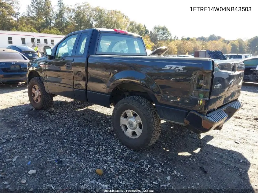 1FTRF14W04NB43503 2004 Ford F-150 Stx/Xl/Xlt