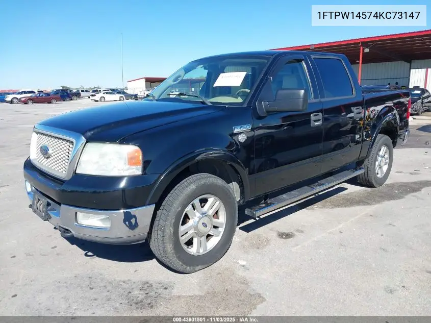 1FTPW14574KC73147 2004 Ford F-150 Fx4/Lariat/Xlt