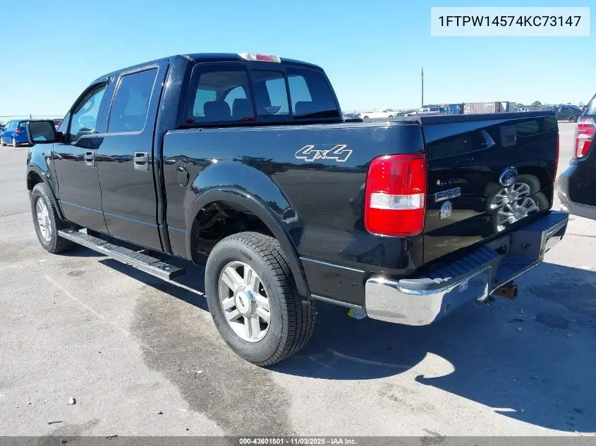 1FTPW14574KC73147 2004 Ford F-150 Fx4/Lariat/Xlt