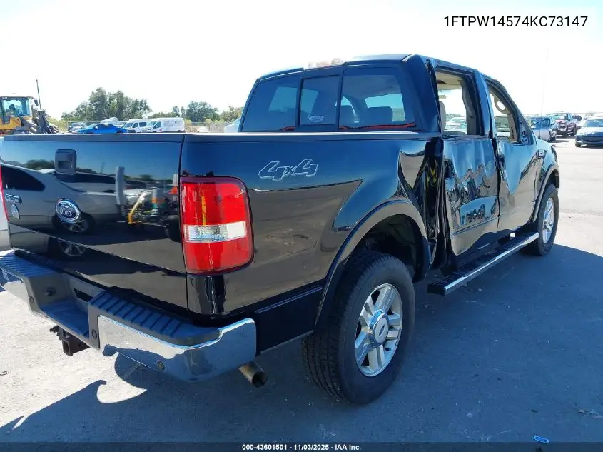 1FTPW14574KC73147 2004 Ford F-150 Fx4/Lariat/Xlt