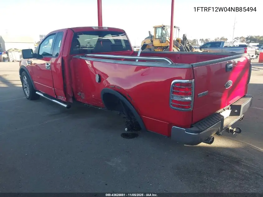 1FTRF12W04NB85494 2004 Ford F-150 Stx/Xl/Xlt