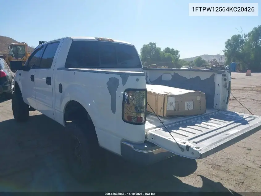 1FTPW12564KC20426 2004 Ford F-150 Lariat/Xlt