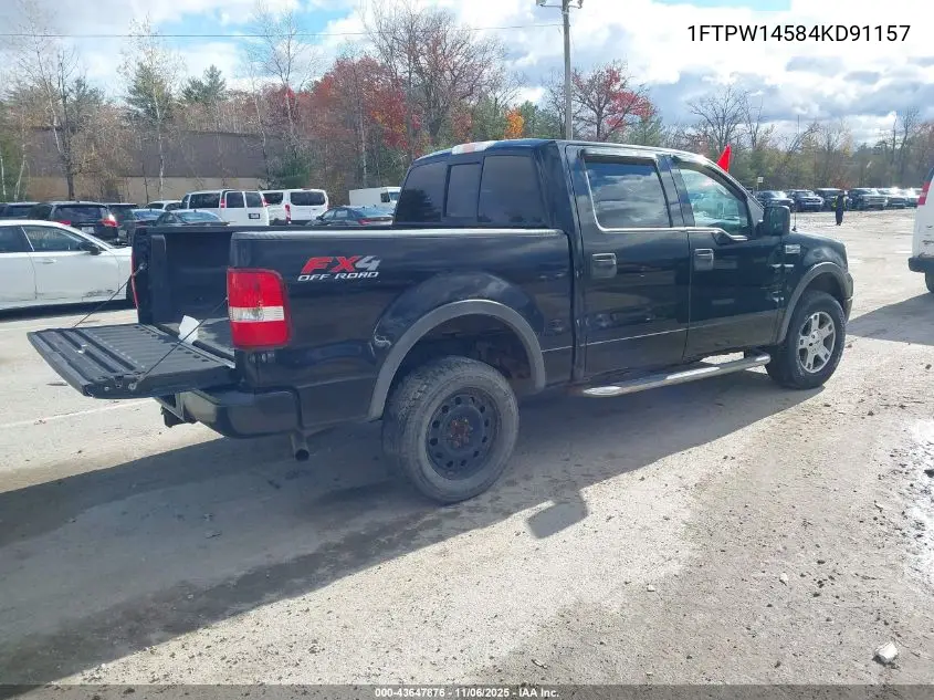 1FTPW14584KD91157 2004 Ford F-150 Fx4/Lariat/Xlt