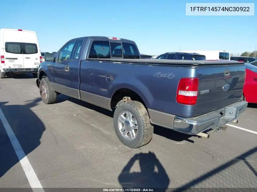 1FTRF14574NC30922 2004 Ford F-150 Fx4/Xl/Xlt