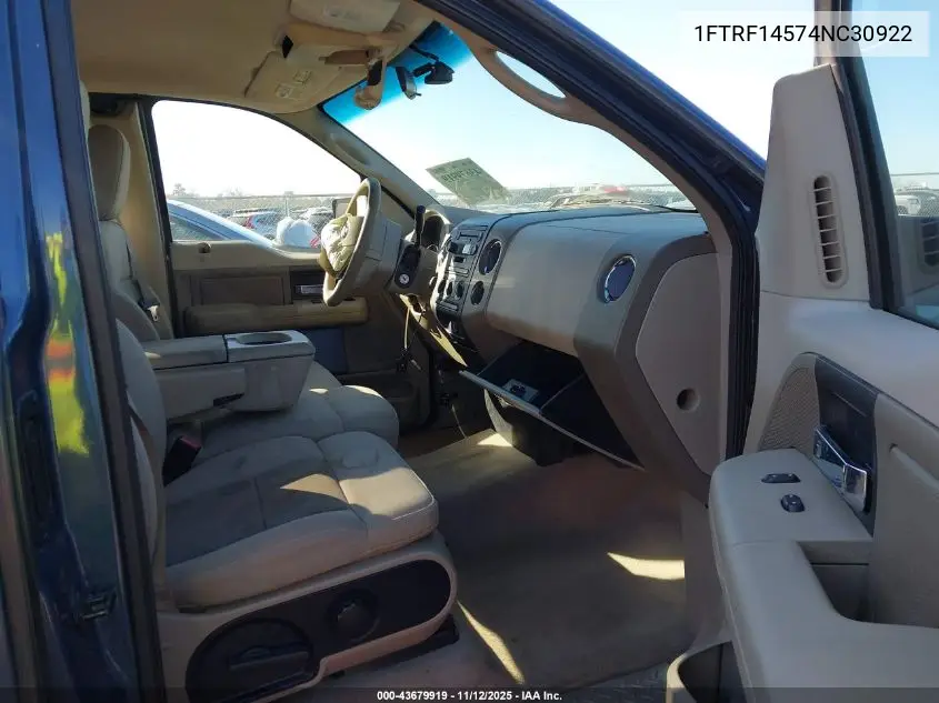 1FTRF14574NC30922 2004 Ford F-150 Fx4/Xl/Xlt