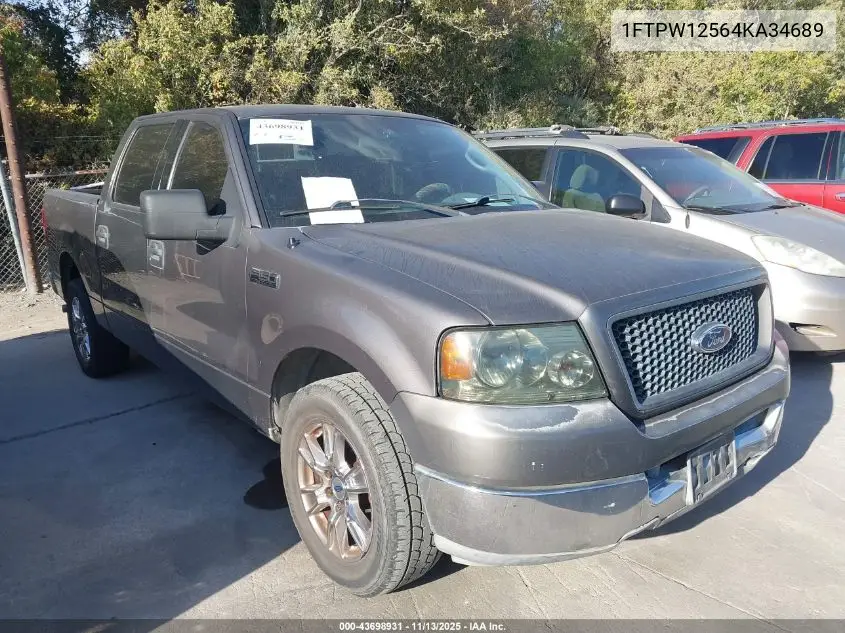 1FTPW12564KA34689 2004 Ford F-150 Lariat/Xlt