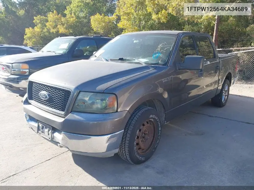 1FTPW12564KA34689 2004 Ford F-150 Lariat/Xlt