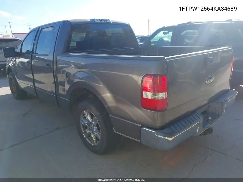 1FTPW12564KA34689 2004 Ford F-150 Lariat/Xlt