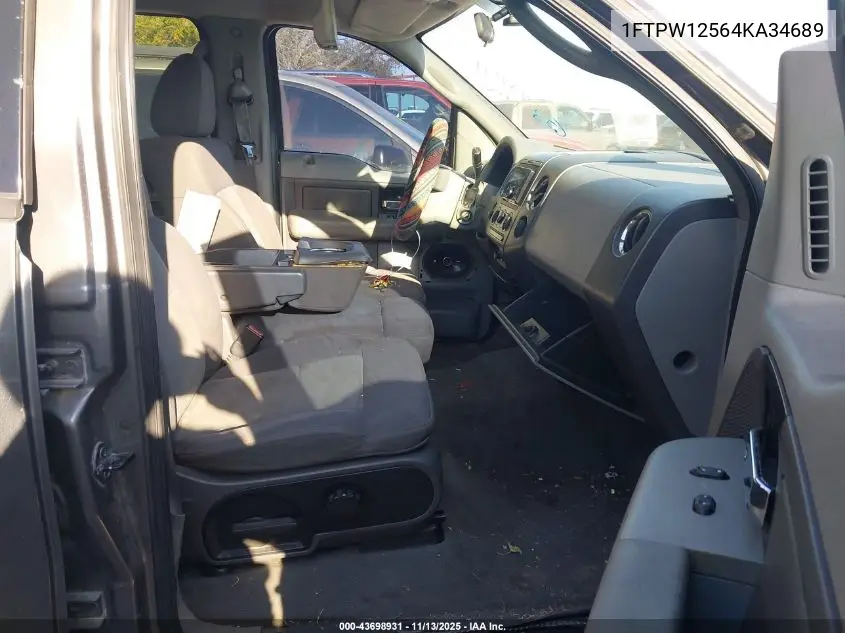 1FTPW12564KA34689 2004 Ford F-150 Lariat/Xlt
