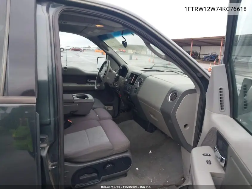 1FTRW12W74KC76618 2004 Ford F-150 Xlt