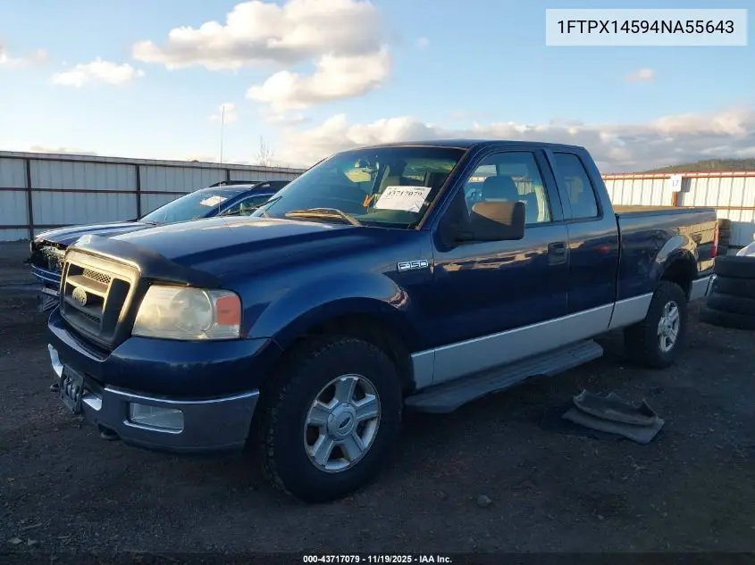 1FTPX14594NA55643 2004 Ford F-150 Fx4/Lariat/Xl/Xlt