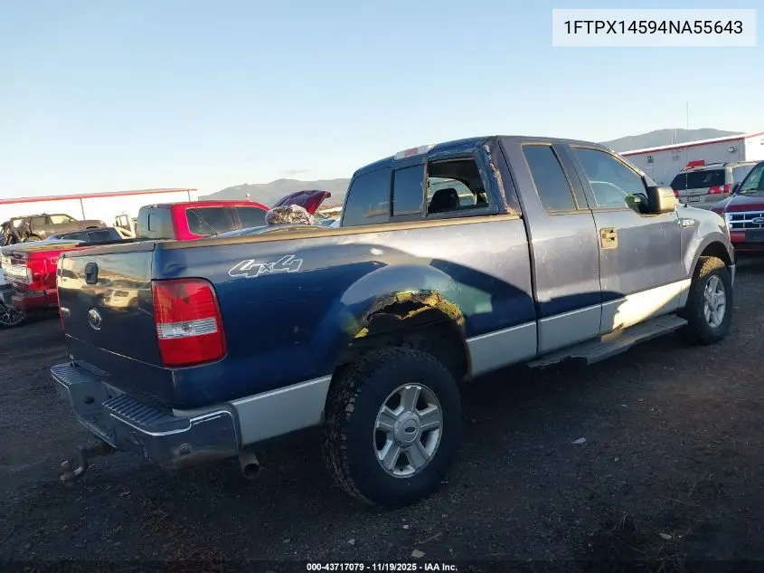 1FTPX14594NA55643 2004 Ford F-150 Fx4/Lariat/Xl/Xlt