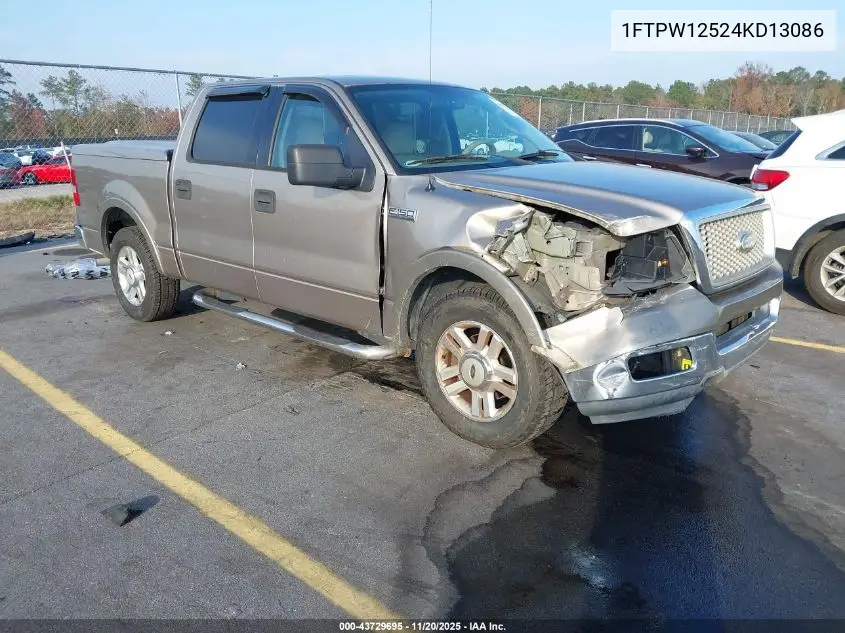 1FTPW12524KD13086 2004 Ford F-150 Lariat/Xlt