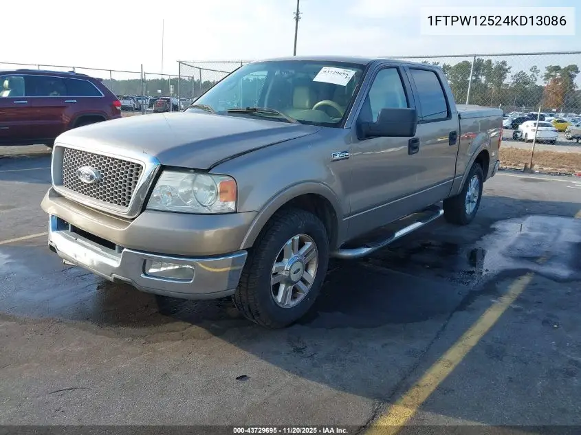 1FTPW12524KD13086 2004 Ford F-150 Lariat/Xlt