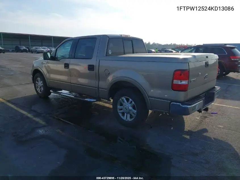 1FTPW12524KD13086 2004 Ford F-150 Lariat/Xlt