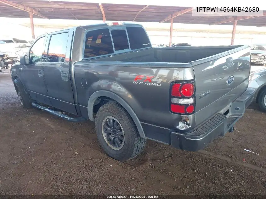 1FTPW14564KB42680 2004 Ford F-150 Fx4/Lariat/Xlt