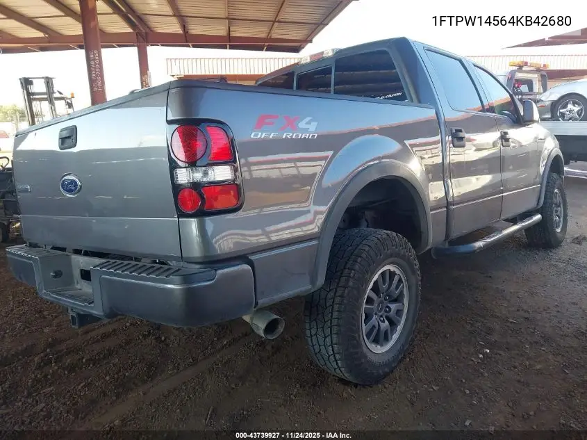 1FTPW14564KB42680 2004 Ford F-150 Fx4/Lariat/Xlt