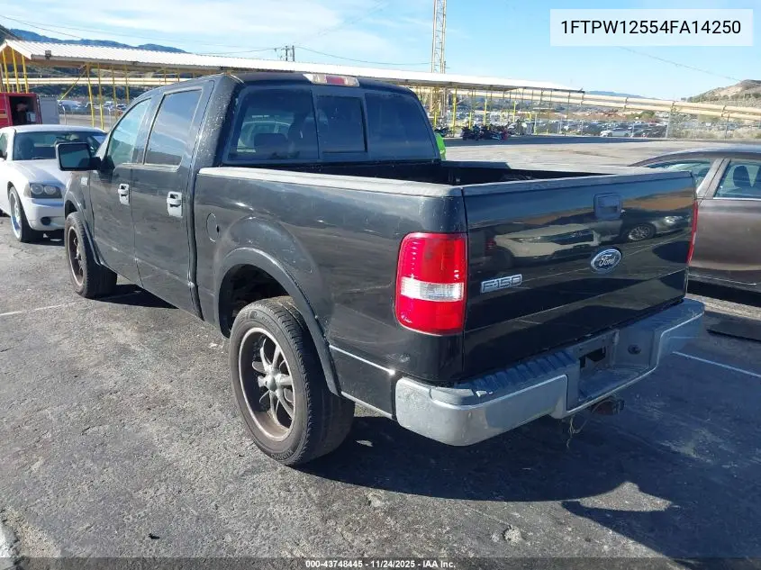 1FTPW12554FA14250 2004 Ford F-150 Lariat/Xlt