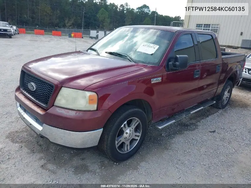 1FTPW12584KC60135 2004 Ford F-150 Lariat/Xlt