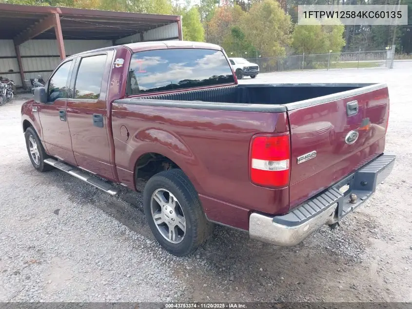 1FTPW12584KC60135 2004 Ford F-150 Lariat/Xlt