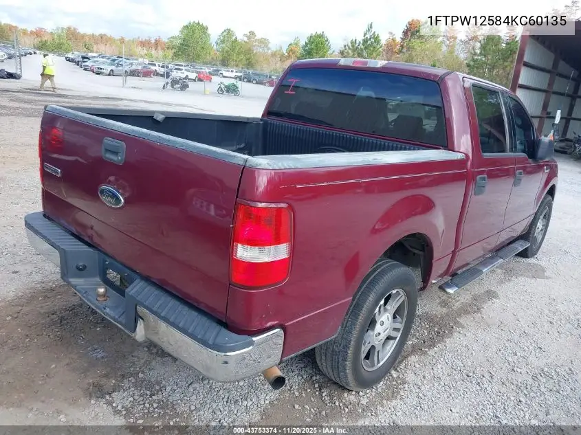1FTPW12584KC60135 2004 Ford F-150 Lariat/Xlt