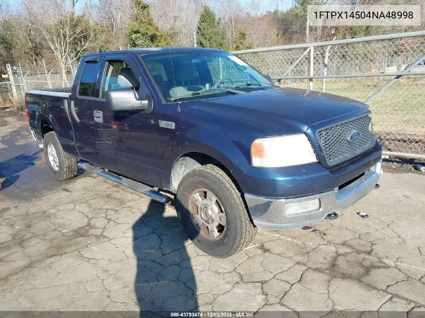 1FTPX14504NA48998 2004 Ford F-150 Fx4/Lariat/Xl/Xlt