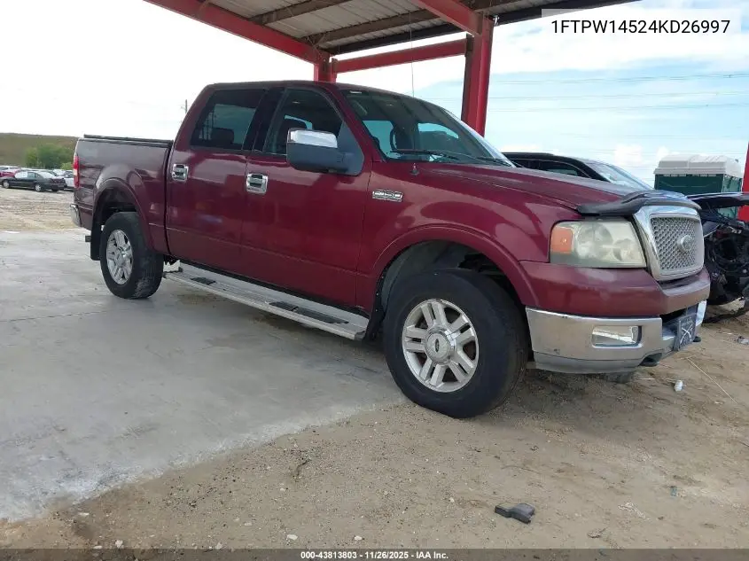 1FTPW14524KD26997 2004 Ford F-150 Fx4/Lariat/Xlt