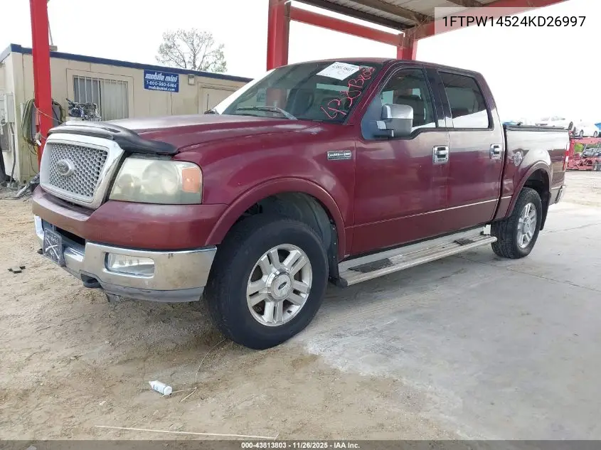 1FTPW14524KD26997 2004 Ford F-150 Fx4/Lariat/Xlt
