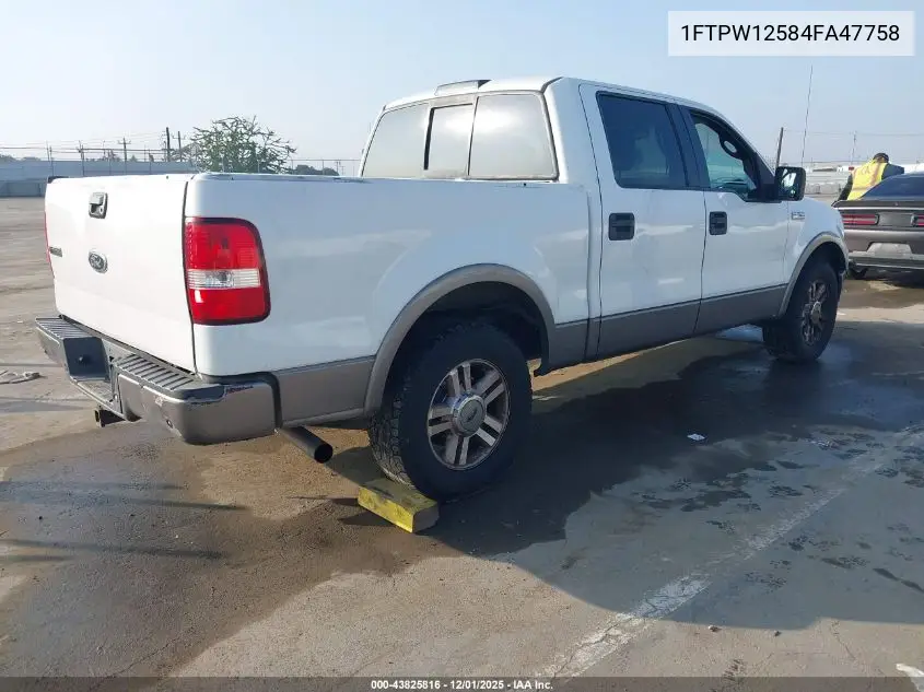 1FTPW12584FA47758 2004 Ford F-150 Lariat/Xlt