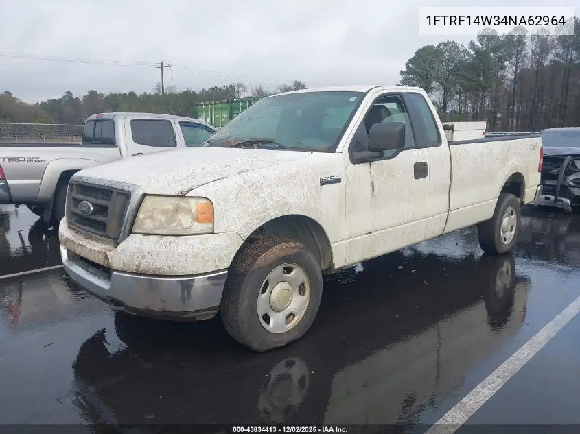 1FTRF14W34NA62964 2004 Ford F-150 Stx/Xl/Xlt