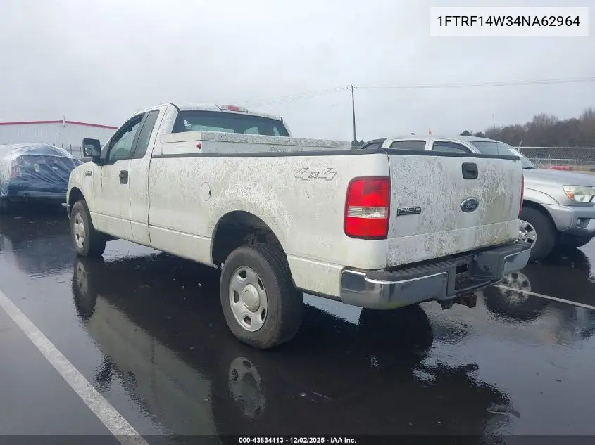 1FTRF14W34NA62964 2004 Ford F-150 Stx/Xl/Xlt