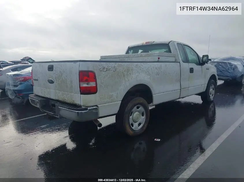 1FTRF14W34NA62964 2004 Ford F-150 Stx/Xl/Xlt
