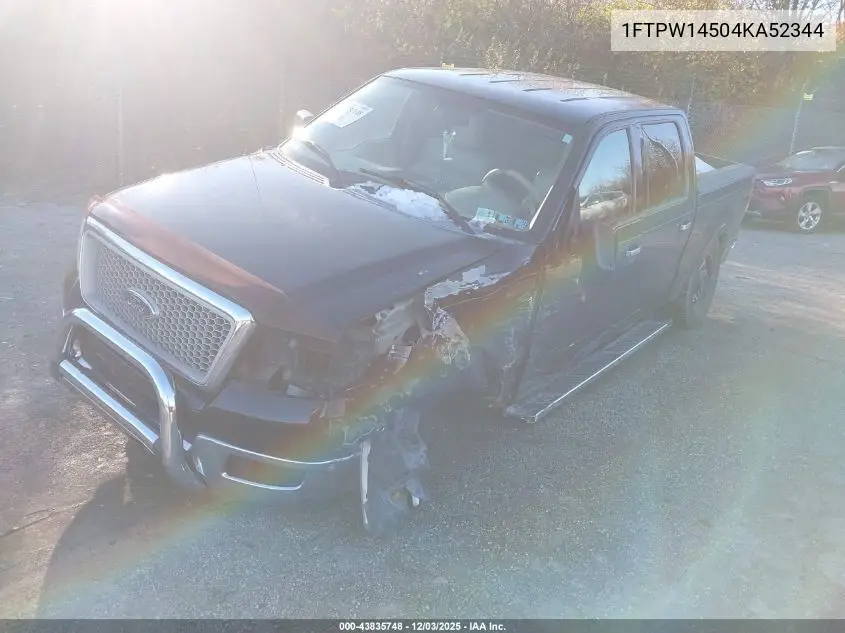 1FTPW14504KA52344 2004 Ford F-150 Fx4/Lariat/Xlt