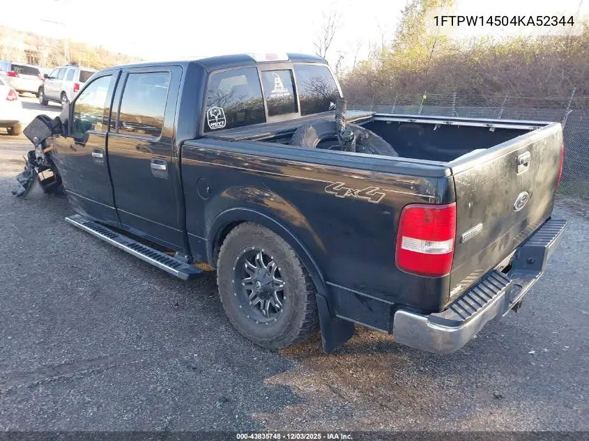 1FTPW14504KA52344 2004 Ford F-150 Fx4/Lariat/Xlt