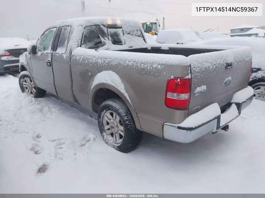 1FTPX14514NC59367 2004 Ford F-150 Fx4/Lariat/Xl/Xlt