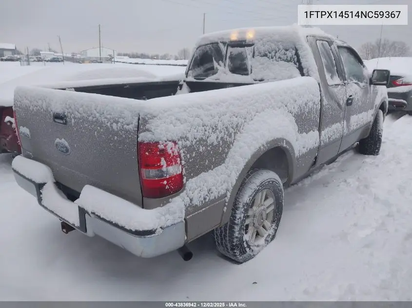 1FTPX14514NC59367 2004 Ford F-150 Fx4/Lariat/Xl/Xlt