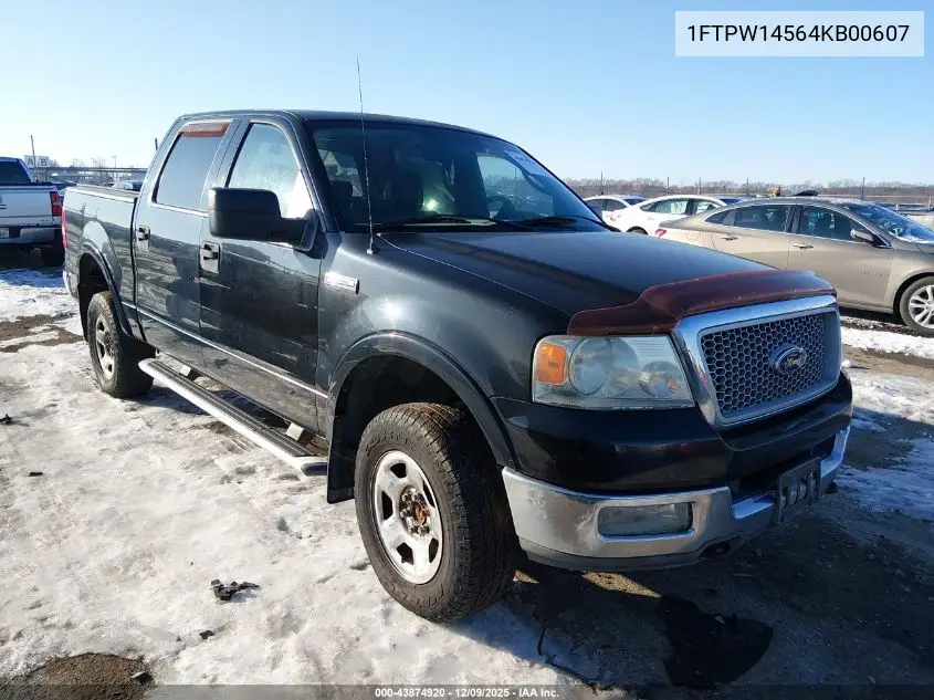 1FTPW14564KB00607 2004 Ford F-150 Fx4/Lariat/Xlt
