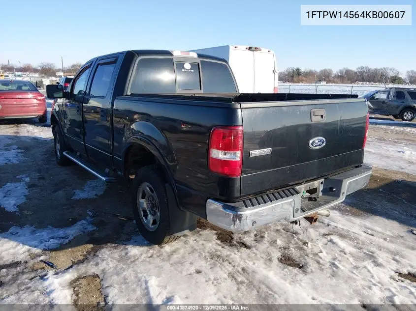 1FTPW14564KB00607 2004 Ford F-150 Fx4/Lariat/Xlt