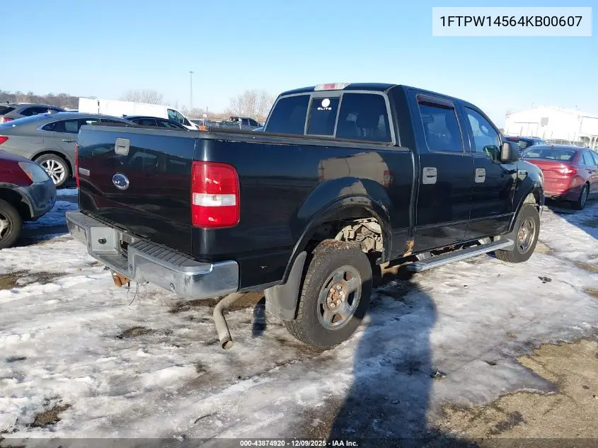 1FTPW14564KB00607 2004 Ford F-150 Fx4/Lariat/Xlt