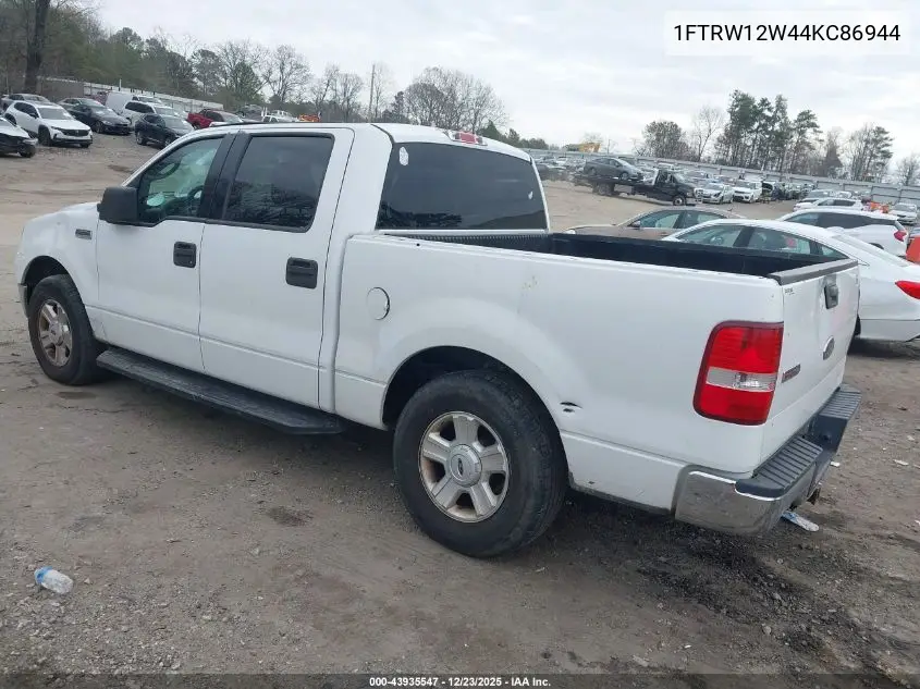 1FTRW12W44KC86944 2004 Ford F-150 Xlt