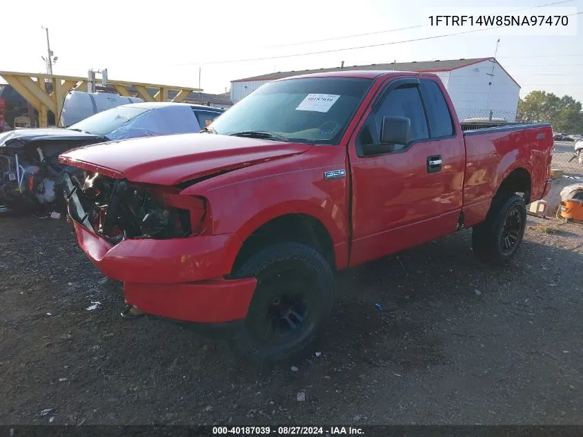 2005 Ford F-150 Stx/Xl/Xlt VIN: 1FTRF14W85NA97470 Lot: 40187039