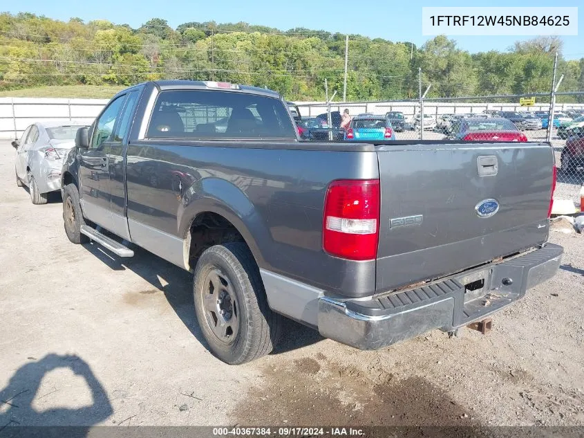 2005 Ford F-150 Stx/Xl/Xlt VIN: 1FTRF12W45NB84625 Lot: 40367384