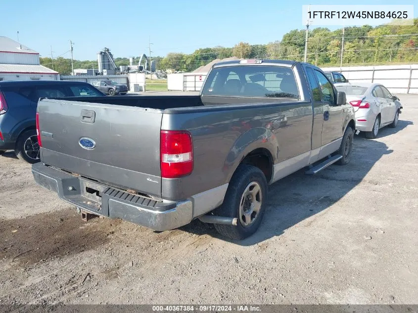 2005 Ford F-150 Stx/Xl/Xlt VIN: 1FTRF12W45NB84625 Lot: 40367384