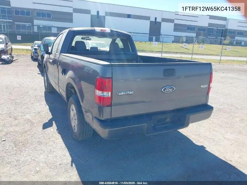 1FTRF12W65KC41358 2005 Ford F-150 Stx/Xl/Xlt