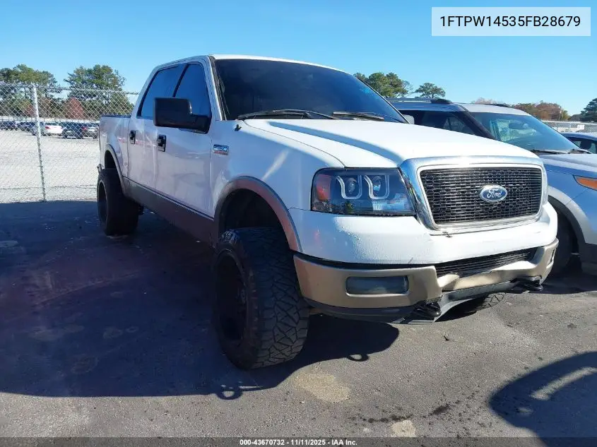 1FTPW14535FB28679 2005 Ford F-150 Fx4/Lariat/Xlt