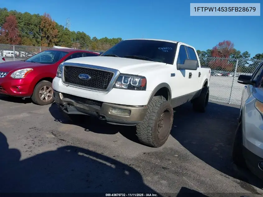 1FTPW14535FB28679 2005 Ford F-150 Fx4/Lariat/Xlt