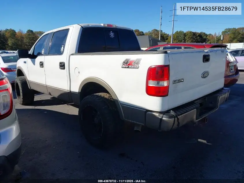 1FTPW14535FB28679 2005 Ford F-150 Fx4/Lariat/Xlt