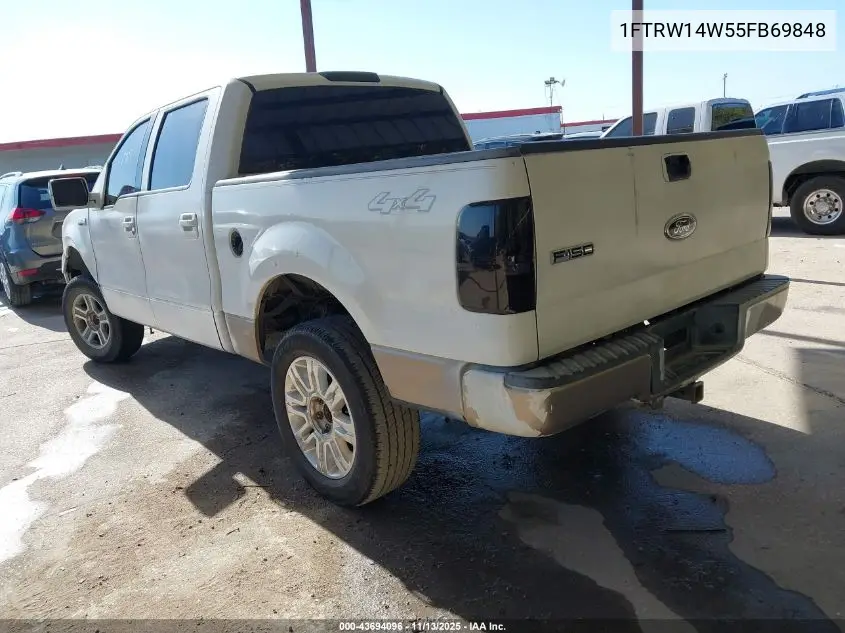 1FTRW14W55FB69848 2005 Ford F-150 Xlt