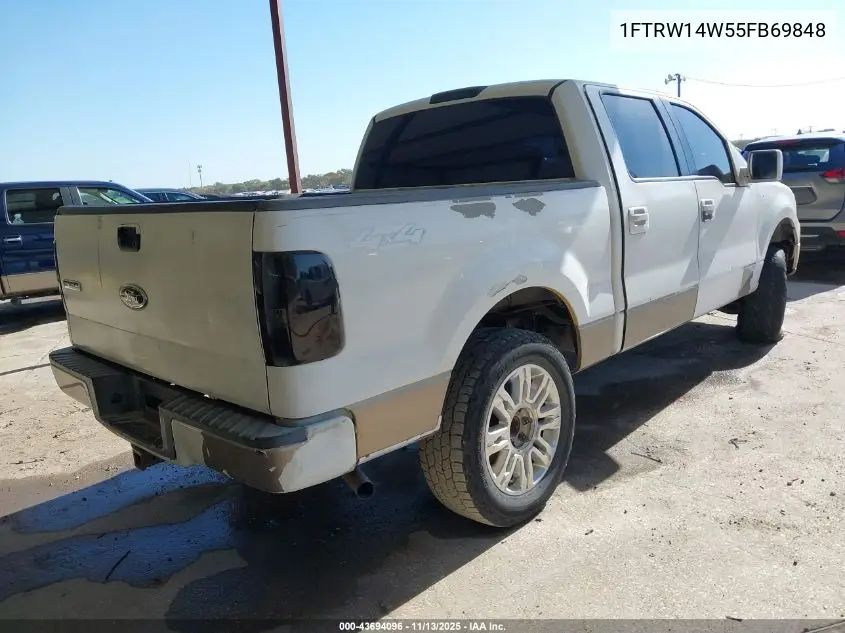1FTRW14W55FB69848 2005 Ford F-150 Xlt