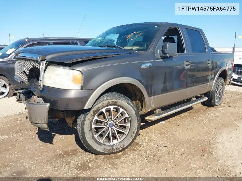 1FTPW14575FA64775 2005 Ford F-150 Fx4/Lariat/Xlt